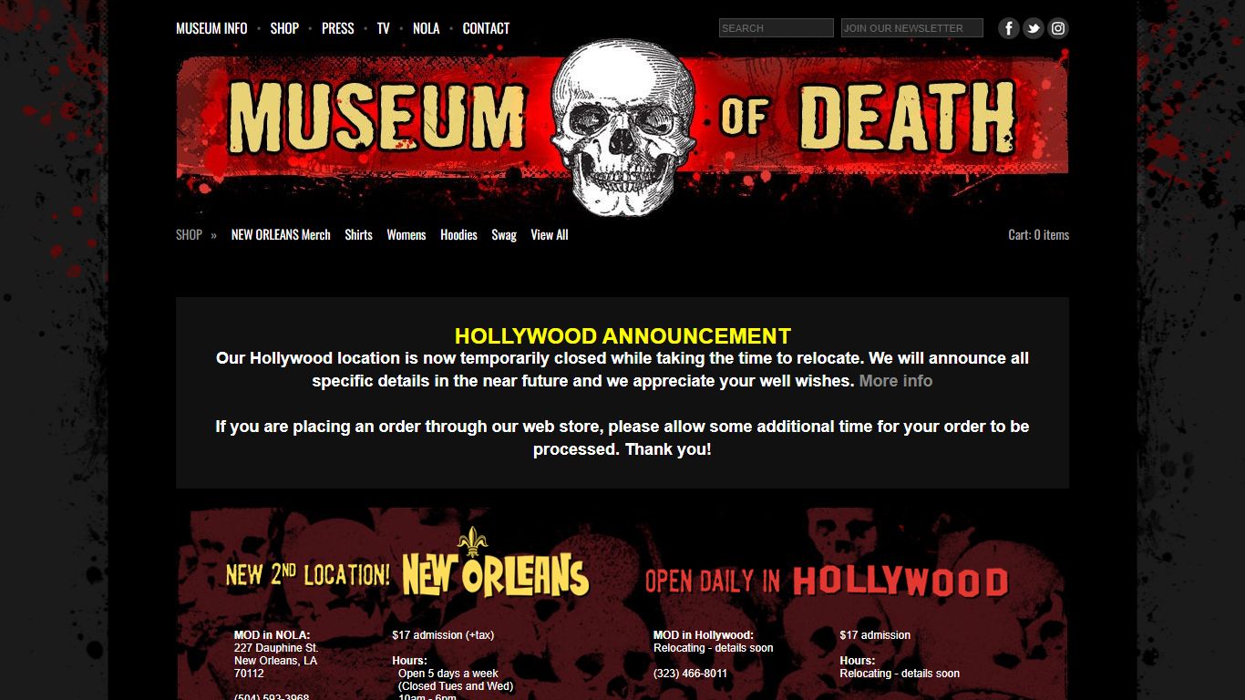Museum of Death in Hollywood and New Orleans